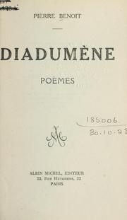 Cover of: Diadumène: poèmes