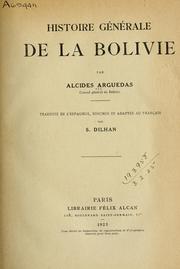 Cover of: Histoire générale de la Bolivie