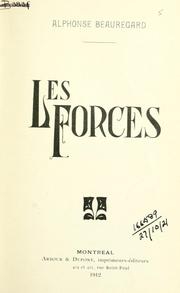 Cover of: Les forces.