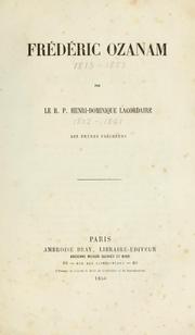 Cover of: Frédéric Ozanam