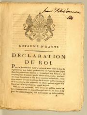 Cover of: Royaume d'Hayti.: Déclaration du roi.