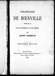 Cover of: François de Bienville by Joseph Marmette