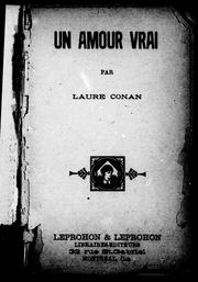 Un amour vrai by Laure Conan