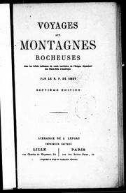 Cover of: Voyages aux Montagnes Rocheuses chez les tribus indiennes du vaste territoire de l'Orégon dépendant des Etats-Unis d'Amérique