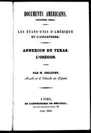 Cover of: Les Etats-Unis d'Amérique et l'Angleterre by A. Jollivet
