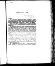 Cover of: Circulaire by Église catholique. Archidiocèse de Québec. Administrateur (1855- 1867 : Baillargeon)