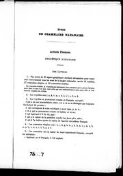 Cover of: Précis de grammaire nahanaise