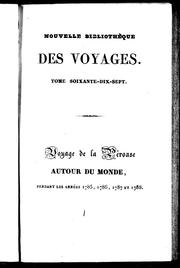 Cover of: Voyage de La Pérouse autour du monde, pendant les années 1785, 1786, 1787 et 1788 by Jean-François de Galaup, comte de Lapérouse