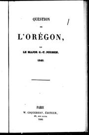 Question de l'Oregon by Guillaume Tell Poussin