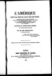 L' Amérique sous le nom de pays de Fou-sang by Charles Hippolyte de Paravey