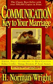Cover of: Communication | H. Norman Wright