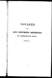 Cover of: Voyages dans les contrées désertes de l'Amérique du Nord by Washington Irving