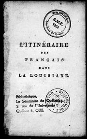 L' itinéraire des Français dans la Louisiane by Louis Dubroca