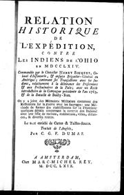 Cover of: Relation historique de l'expédition contre les Indiens de l'Ohio en MDCCLXIV by William Smith