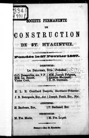 Société permanente de construction de St. Hyacinthe by Société permanente de construction de St. Hyacinthe.