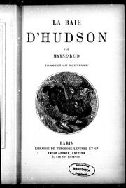 Cover of: La baie d'Hudson