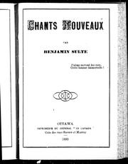 Cover of: Chants nouveaux