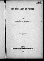 Cover of: Les deux abbés de Fénelon