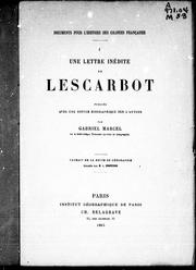 Cover of: Une lettre inédite de Lescarbot