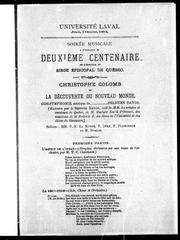 Cover of: Christophe Colomb ou La découverte du Nouveau Monde by Félicien David