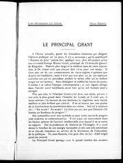Cover of: Les hommes du jour: le principal Grant