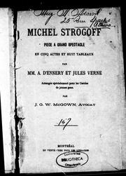 Cover of: Michel Strogoff: pièce à grand spectacle en cinq actes et huit tableaux