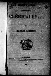 Cover of: Cléricale!--