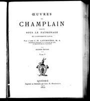 Cover of: Oeuvres de Champlain by Samuel de Champlain