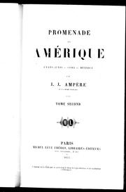 Cover of: Promenade en Amérique, Etats-Unis--Cuba--Mexique by Jean-Jacques Ampère