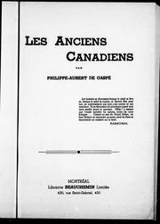 Cover of: Les anciens canadiens by Philippe-Joseph Aubert de Gaspé