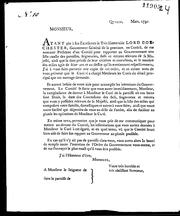 Cover of [Lettre] by 