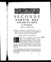 Cover of: [Oeuvres de Champlain]