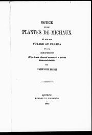 Notice sur les plantes de Michaux, et sur son voyage au Canada et à la Baie d'Hudson by Ovide Brunet
