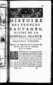 Cover of: Histoire de l'Amérique septentrionale by Claude-Charles Bacqueville de La Potherie