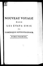 Cover of: Nouveau voyage dans les Etats-Unis de l'Amérique septentrionale by J.-P Brissot de Warville