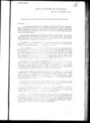 Cover of: Circulaire: à tous ceux qui sont appelés à prendre part à la mise en opération de l'Acte des écoles : à l'approche de l'époque où les rapports des écoles devront être transmis au Bureau d'éducation pour l'année courante ...