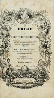 Cover of: Emilie: ou, La petite élève de Fénélon