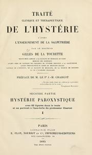 Cover of: Traitclinique et thapeutique de l'hysterie d'apr l'enseignement de La Salprie.
