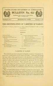 Cover of: The identification of varieties of barley.