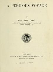 Cover of: A perilous voyage. by Gregson Gow