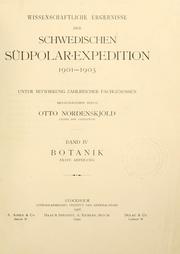 Cover of: Wissenchaftliche Ergebnisse der Schwedischen Südpolar-Expedition 1901-1903.