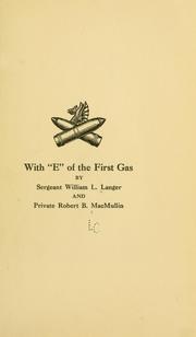 Cover of: With "E" of the First Gas