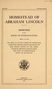 Cover of: Homestead of Abraham Lincoln by 