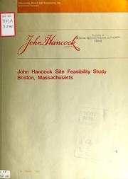 John Hancock site feasibility study, Boston, Massachusetts