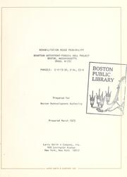 Cover of: Rehabilitation reuse feasibility: downtown waterfront-Faneuil Hall project, Boston, Massachusetts (mass. R-77), parcels: c-2-13-30, c-2c, c2-d. | Boston Redevelopment Authority