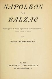 Cover of: Napoléon by Honoré de Balzac