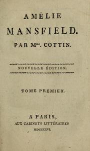 Cover of: Amélie Mansfield. by Sophie Ristaud Cottin