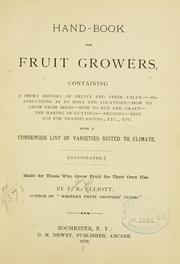 Cover of: Hand-book for fruit growers