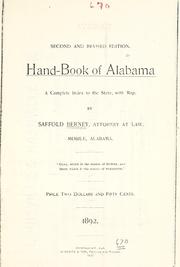 Cover of: Hand-book of Alabama: A complete index to the state, with map.