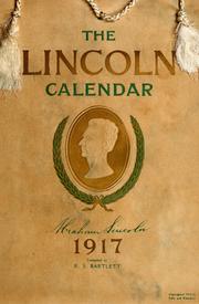 Cover of: The Lincoln calendar by Abraham Lincoln
